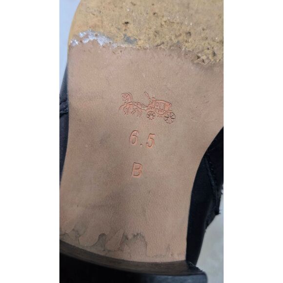 Coach Ankle Boots Patricia Ankle Booties Black Size 6.5 - Picture 9 of 9